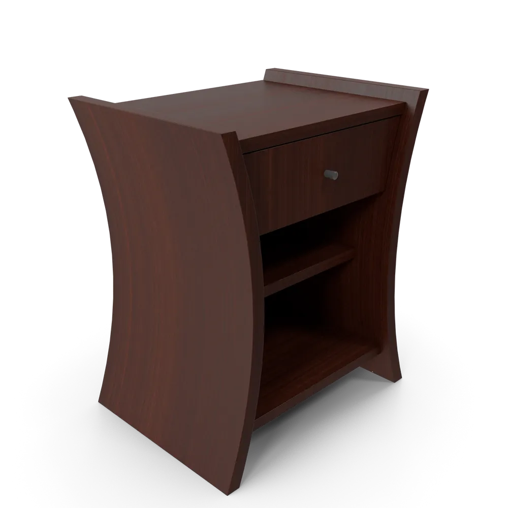 Bedside Table African Cherry