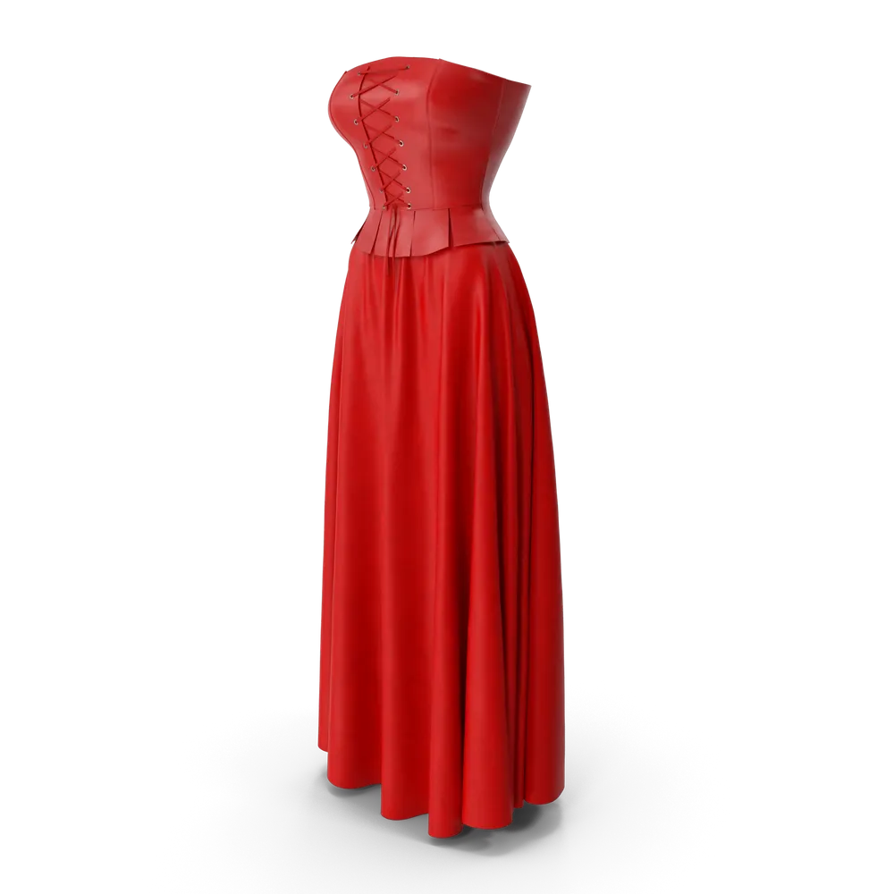 Corset Leather With Skirt